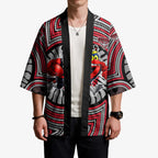 Essendon Football Club Kimono Indigenous Monochrome Dot Art Mascot Style