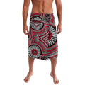 Essendon Football Club Lavalava Indigenous Monochrome Dot Art Mascot Style