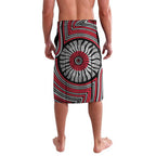 Essendon Football Club Lavalava Indigenous Monochrome Dot Art Mascot Style