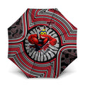 Essendon Football Club Umbrella Indigenous Monochrome Dot Art Mascot Style