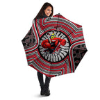 Essendon Football Club Umbrella Indigenous Monochrome Dot Art Mascot Style