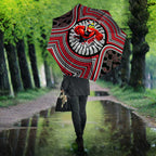 Essendon Football Club Umbrella Indigenous Monochrome Dot Art Mascot Style