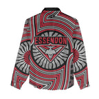 Essendon Football Club Women Casual Shirt Indigenous Monochrome Dot Art Mascot Style