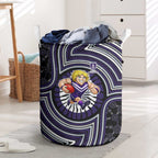 Fremantle Dockers Laundry Basket Indigenous Monochrome Dot Art Mascot Style