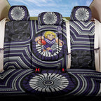 Fremantle Dockers Back Car Seat Cover Indigenous Monochrome Dot Art Mascot Style