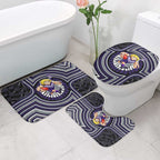 Fremantle Dockers Bathroom Set Indigenous Monochrome Dot Art Mascot Style