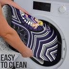 Fremantle Dockers Bathroom Set Indigenous Monochrome Dot Art Mascot Style