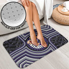 Fremantle Dockers Bathroom Set Indigenous Monochrome Dot Art Mascot Style