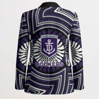 Fremantle Dockers Blazer Indigenous Monochrome Dot Art Mascot Style