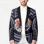 Fremantle Dockers Blazer Indigenous Monochrome Dot Art Mascot Style