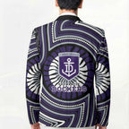 Fremantle Dockers Blazer Indigenous Monochrome Dot Art Mascot Style