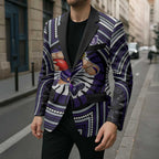 Fremantle Dockers Blazer Indigenous Monochrome Dot Art Mascot Style