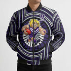 Fremantle Dockers Bomber Puffer Jacket Indigenous Monochrome Dot Art Mascot Style