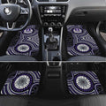 Fremantle Dockers Car Mats Indigenous Monochrome Dot Art Mascot Style