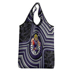 Fremantle Dockers Grocery Bag Indigenous Monochrome Dot Art Mascot Style