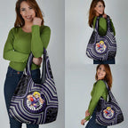 Fremantle Dockers Grocery Bag Indigenous Monochrome Dot Art Mascot Style