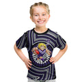 Fremantle Dockers Kid T Shirt Indigenous Monochrome Dot Art Mascot Style