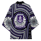 Fremantle Dockers Kimono Indigenous Monochrome Dot Art Mascot Style