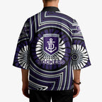 Fremantle Dockers Kimono Indigenous Monochrome Dot Art Mascot Style