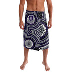Fremantle Dockers Lavalava Indigenous Monochrome Dot Art Mascot Style