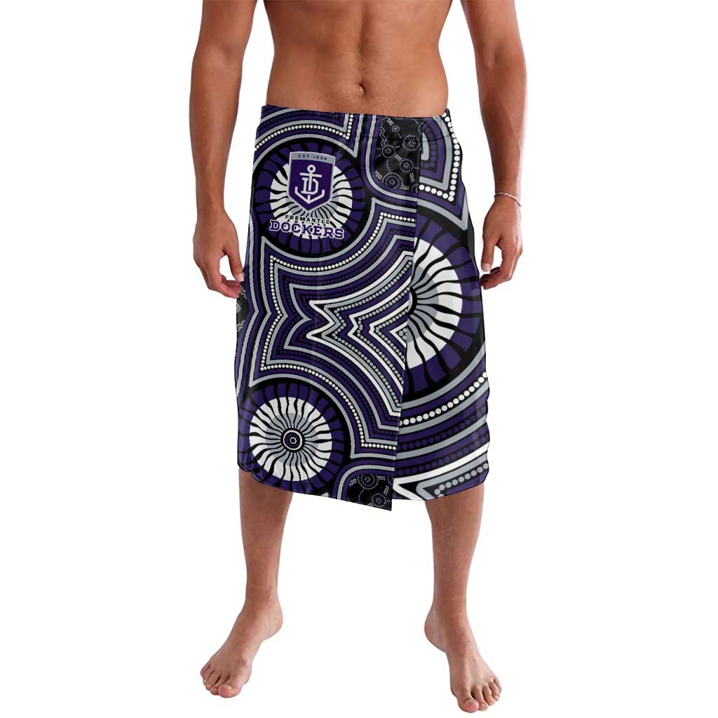 Fremantle Dockers Lavalava Indigenous Monochrome Dot Art Mascot Style