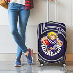 Fremantle Dockers Luggage Cover Indigenous Monochrome Dot Art Mascot Style