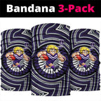 Fremantle Dockers Neck Gaiter Indigenous Monochrome Dot Art Mascot Style