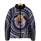 Fremantle Dockers Padded Jacket Indigenous Monochrome Dot Art Mascot Style