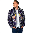 Fremantle Dockers Padded Jacket Indigenous Monochrome Dot Art Mascot Style