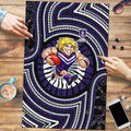 Fremantle Dockers Puzzle Indigenous Monochrome Dot Art Mascot Style