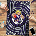 Fremantle Dockers Puzzle Indigenous Monochrome Dot Art Mascot Style