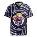 Fremantle Dockers Rugby Jersey Indigenous Monochrome Dot Art Mascot Style