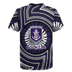 Fremantle Dockers Rugby Jersey Indigenous Monochrome Dot Art Mascot Style