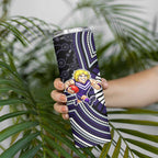 Fremantle Dockers Skinny Tumbler Indigenous Monochrome Dot Art Mascot Style