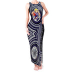Fremantle Dockers Tank Maxi Dress Indigenous Monochrome Dot Art Mascot Style