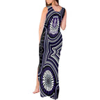 Fremantle Dockers Tank Maxi Dress Indigenous Monochrome Dot Art Mascot Style