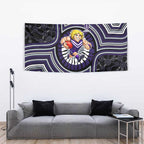 Fremantle Dockers Tapestry Indigenous Monochrome Dot Art Mascot Style