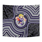 Fremantle Dockers Tapestry Indigenous Monochrome Dot Art Mascot Style