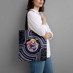 Fremantle Dockers Tote Bag Indigenous Monochrome Dot Art Mascot Style