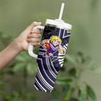 Fremantle Dockers Tumbler With Handle Indigenous Monochrome Dot Art Mascot Style