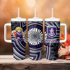 Fremantle Dockers Tumbler With Handle Indigenous Monochrome Dot Art Mascot Style