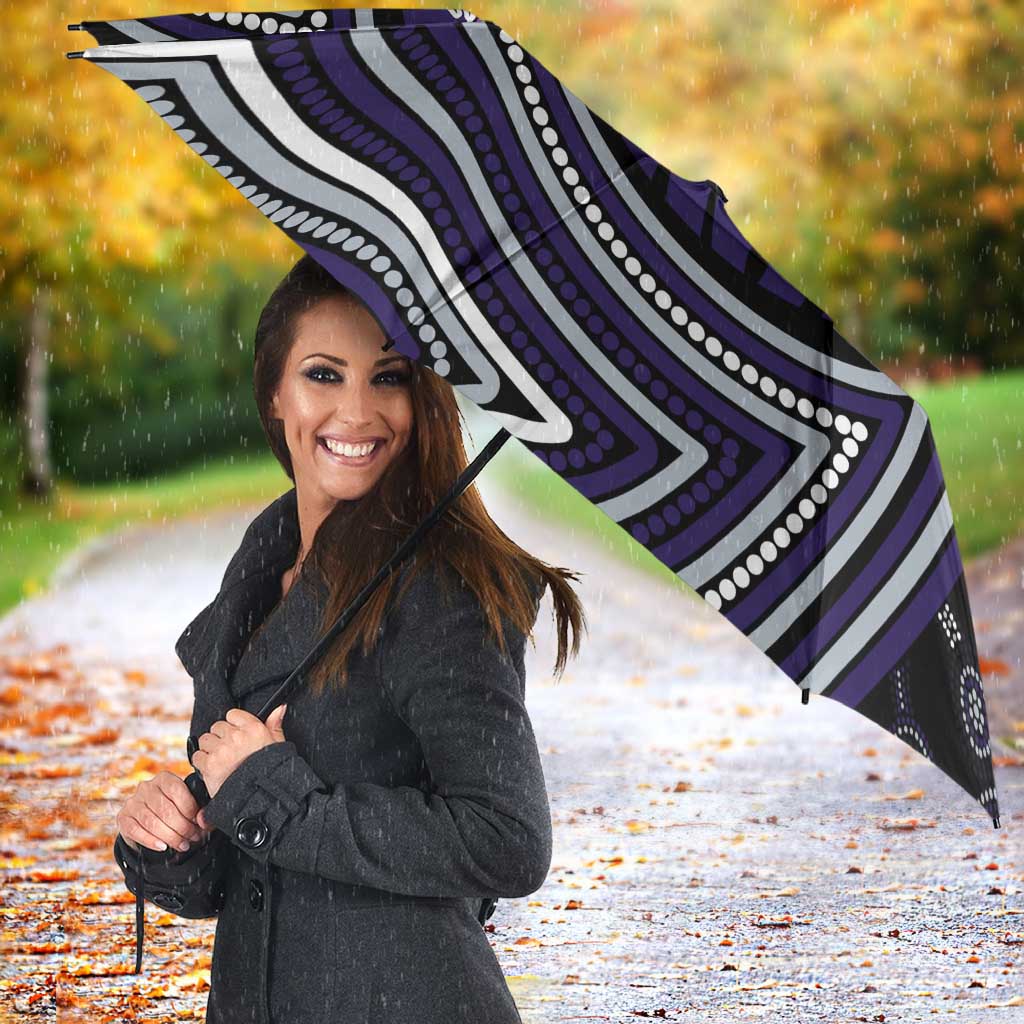 Fremantle Dockers Umbrella Indigenous Monochrome Dot Art Mascot Style