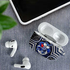 Geelong Cats AirPods Case Indigenous Monochrome Dot Art Mascot Style