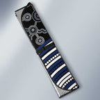 Geelong Cats Auto Sun Shade Indigenous Monochrome Dot Art Mascot Style