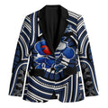 Geelong Cats Blazer Indigenous Monochrome Dot Art Mascot Style