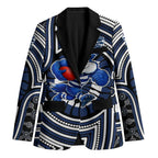 Geelong Cats Blazer Indigenous Monochrome Dot Art Mascot Style