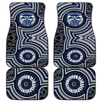 Geelong Cats Car Mats Indigenous Monochrome Dot Art Mascot Style