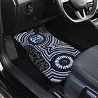 Geelong Cats Car Mats Indigenous Monochrome Dot Art Mascot Style