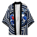 Geelong Cats Kimono Indigenous Monochrome Dot Art Mascot Style