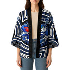 Geelong Cats Kimono Indigenous Monochrome Dot Art Mascot Style
